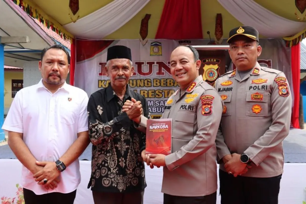 Polresta Banda Aceh Bentuk Kampung Bebas Narkoba ke-23 di Aceh Besar. (Foto: Humas Polresta Banda Aceh)