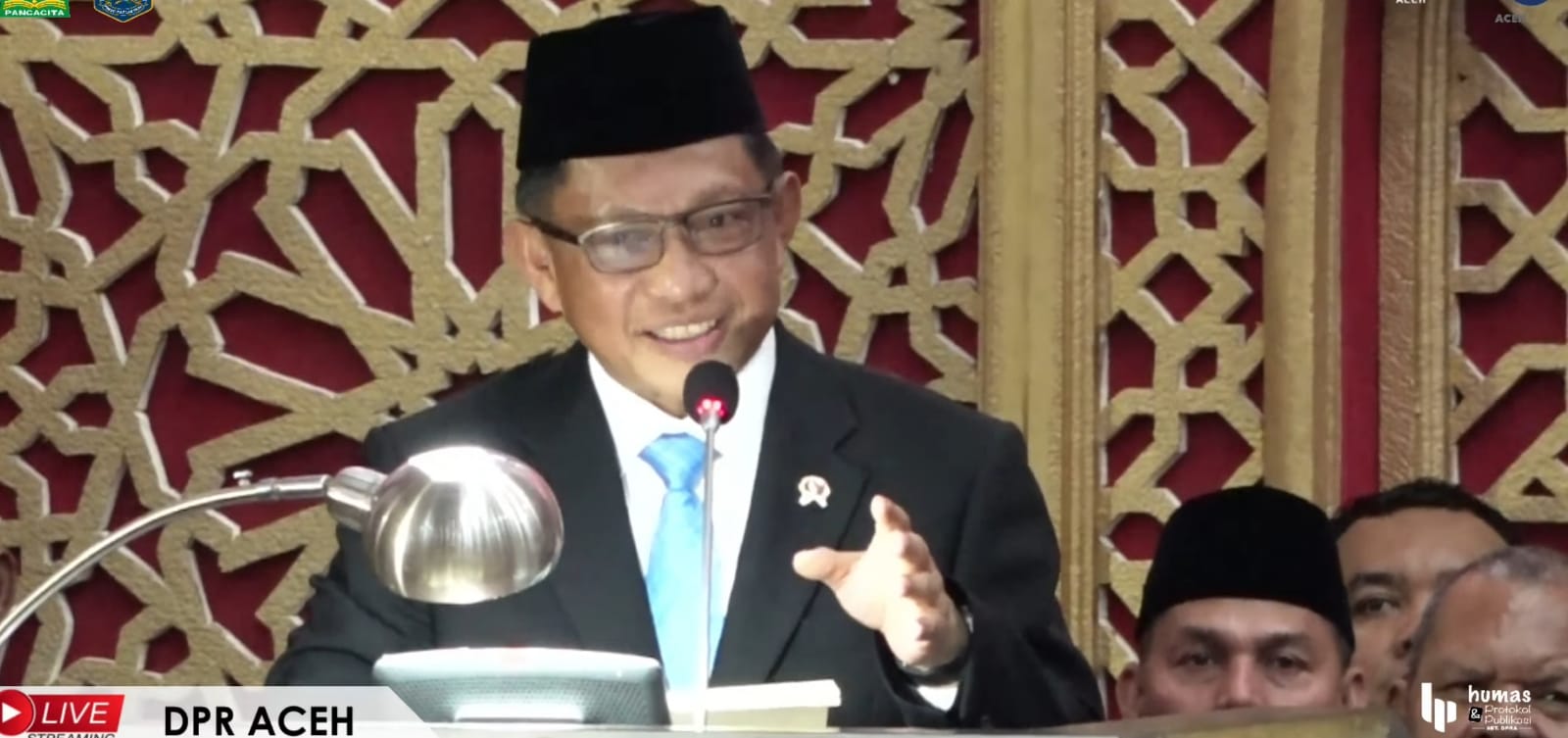 Menteri Dalam Negeri, Tito Karnavian. (Foto: Tangkapan layar YouTube DPR Aceh)