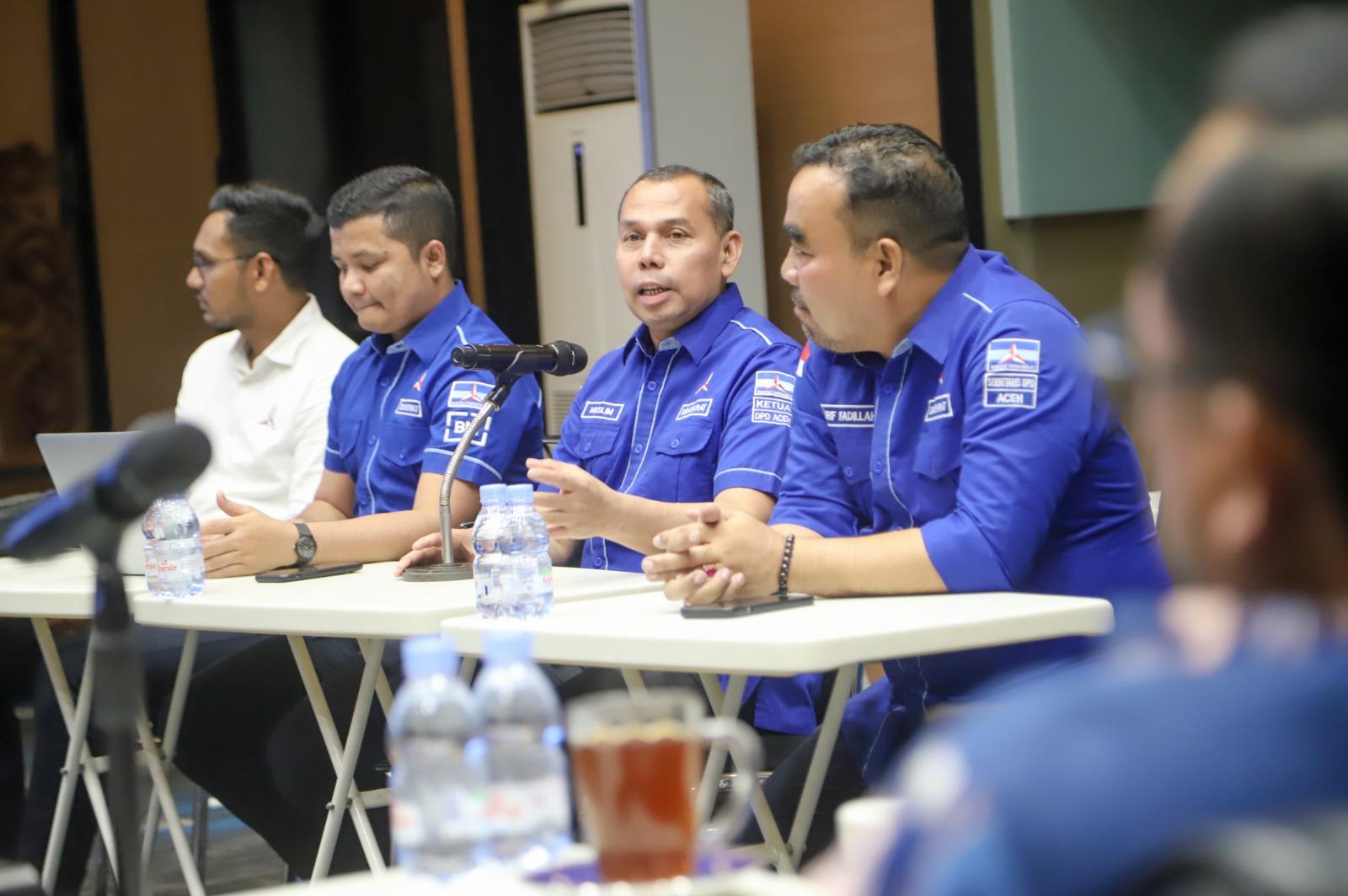 Demokrat Aceh Dukung AHY Kembali Jadi Ketua Umum