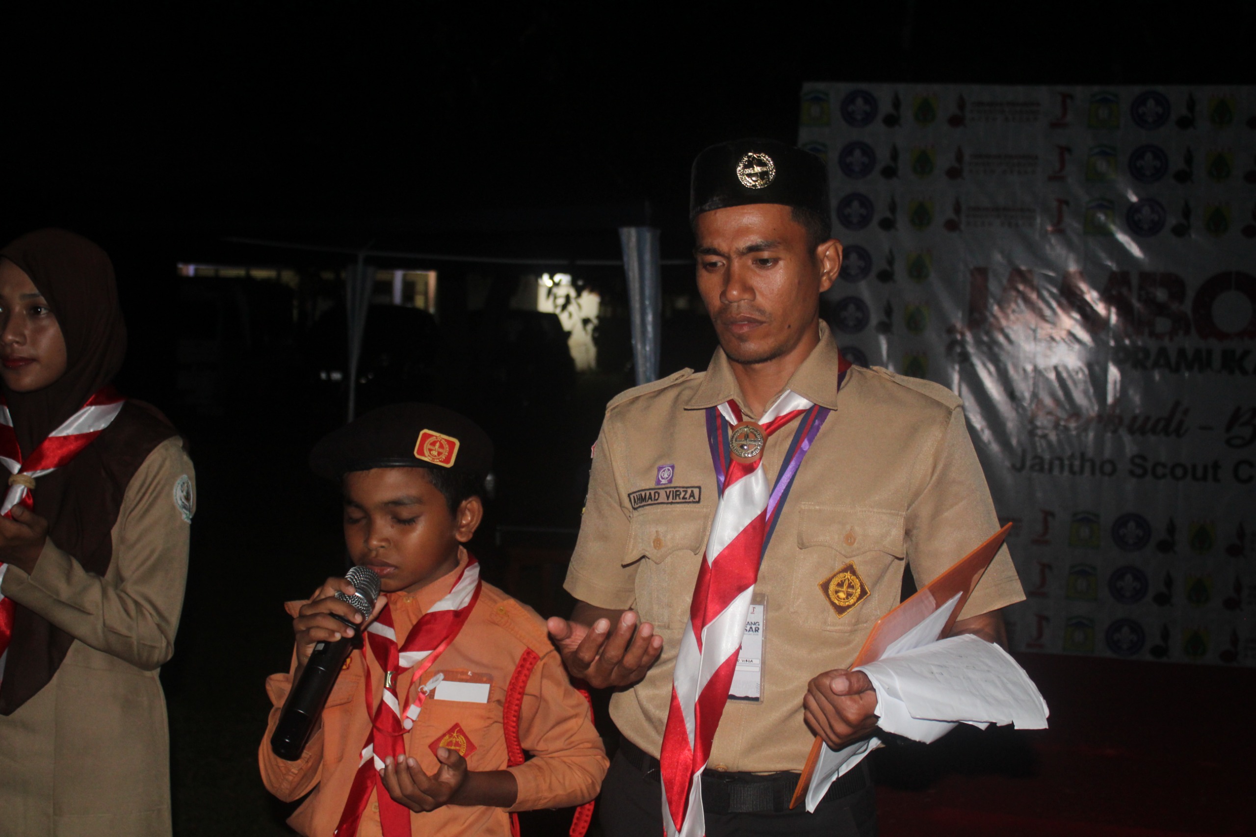 Siswa MIN 27 Aceh Besar Terpilih sebagai Petugas Api Unggun Jambore Pramuka 2025. (Foto: Kemenag Aceh)