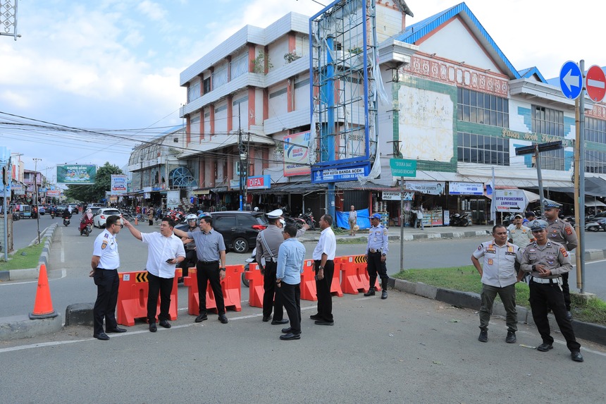Pemko Banda Aceh Segera Benahi Simpang 4 Jalan Rama Setia. (Foto: MC BNA)
