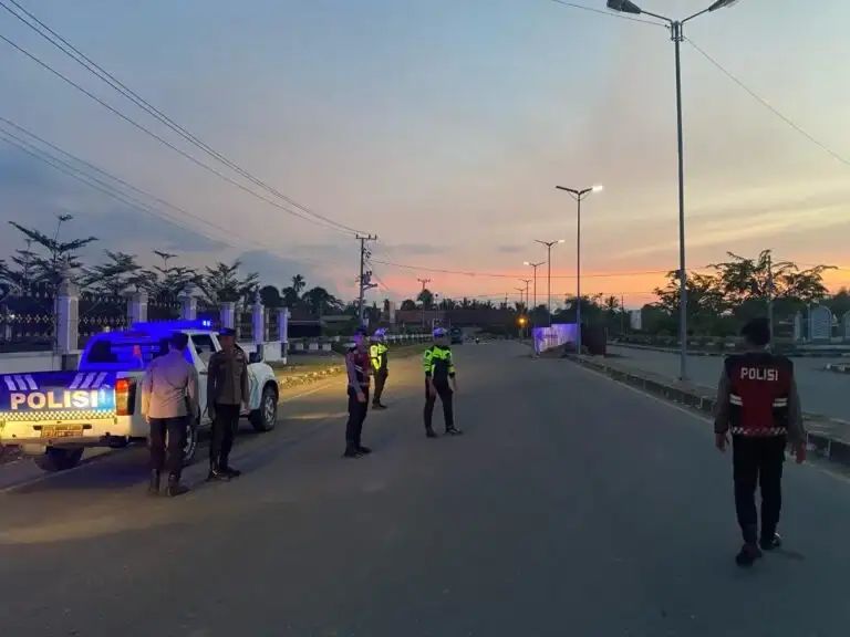 Polres Aceh Utara Gencarkan Patroli Cegah Balap Liar di Bulan Ramadan. (Foto: Polres Aceh Utara)