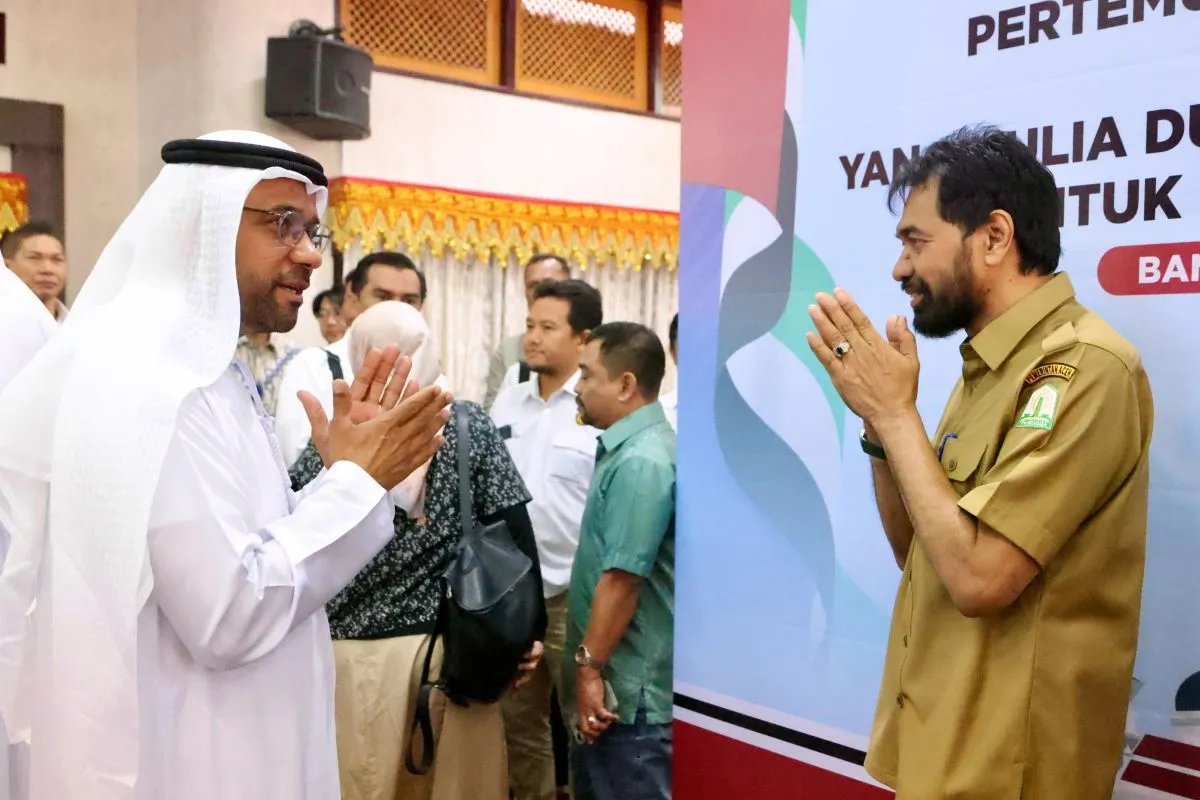 Gubernur Aceh Muzakir Manaf saat bertemu Duta Besar Uni Emirat Arab (UEA) Untuk Republik Indonesia Abdulla Salem Al Dhaheri, di Pendopo Gubernur Aceh, Senin (10/3/2025). (Foto: Humas Pemprov Aceh)