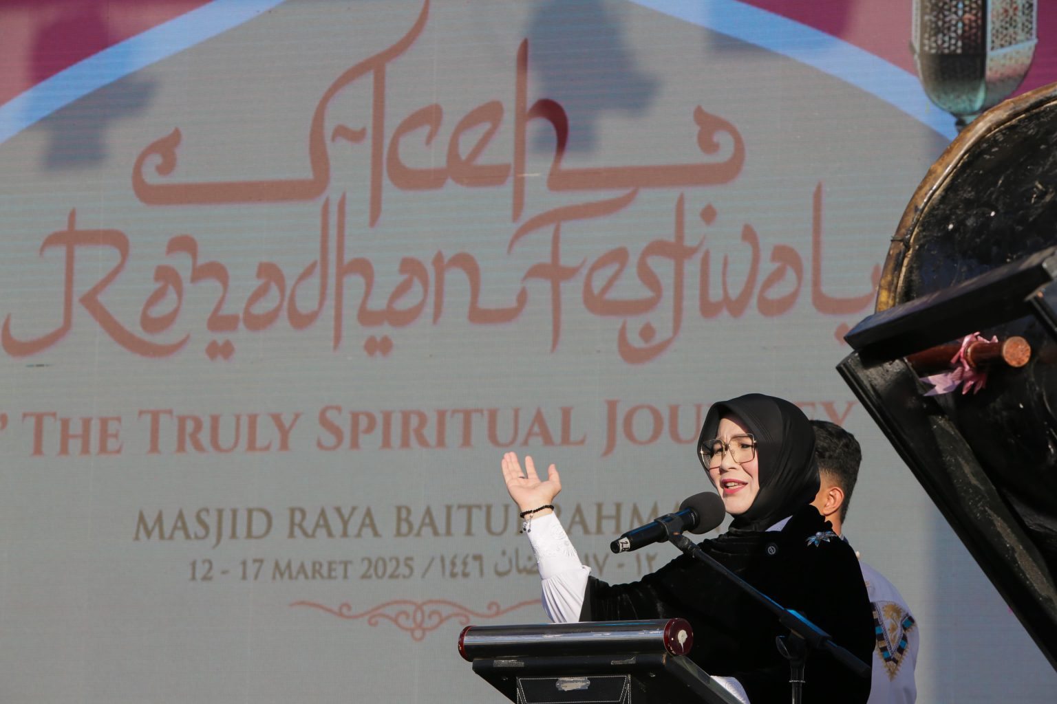 Illiza Sebut Aceh Ramadan Festival 2025 Sebagai Momentum Perkenalkan Aceh sebagai Destinasi Wisata Unggulan. (Foto: MC Banda Aceh)
