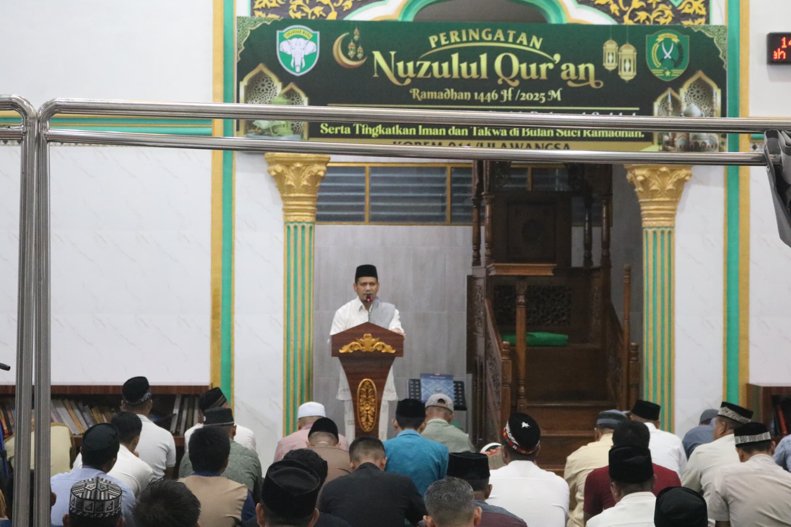 Korem 011/Lilawangsa Peringati Nuzulul Quran 1446 H di Lhokseumawe. (Foto: For Nukilan)
