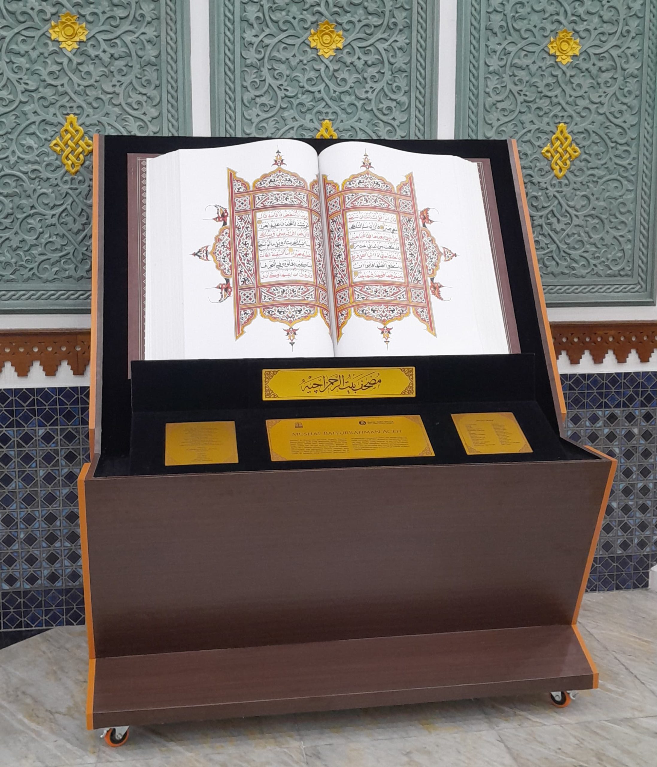 Duplikat Mushaf Baiturrahman. (Foto: Nukilan)