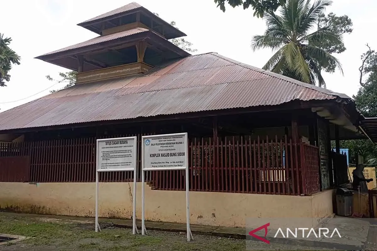 Masjid Tua Bueng Sidom Aceh Besar. (Foto: ANTARA)