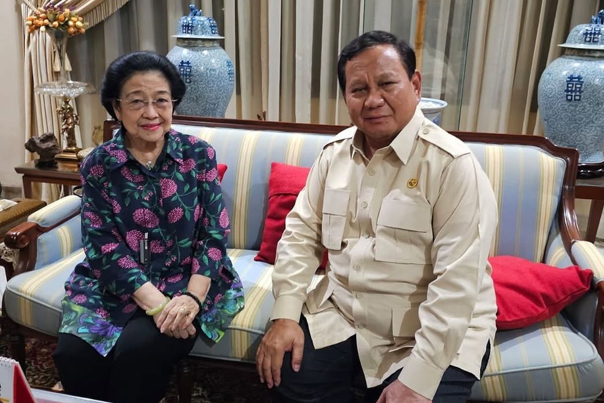 Pertemuan Prabowo-Megawati. (Foto: Kompas.com)