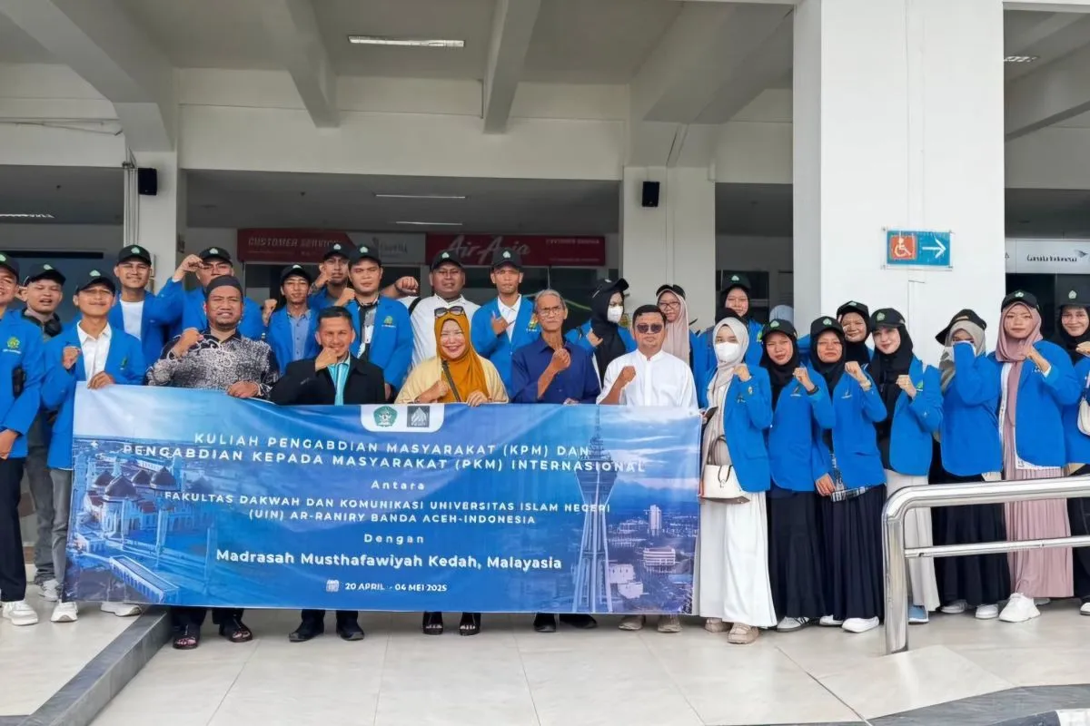 25 Mahasiswa UIN Ar-Raniry Laksanakan Pengabdian Internasional di Malaysia. (Foto: UINAR)