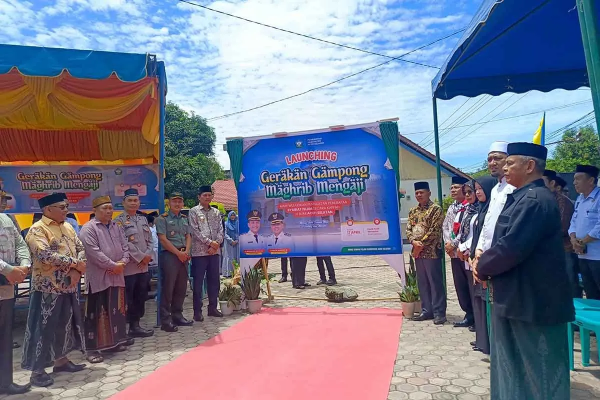 Pemkab Aceh Selatan Luncurkan Gerakan Gampong Magrib Mengaji. (Foto: ANTARA)
