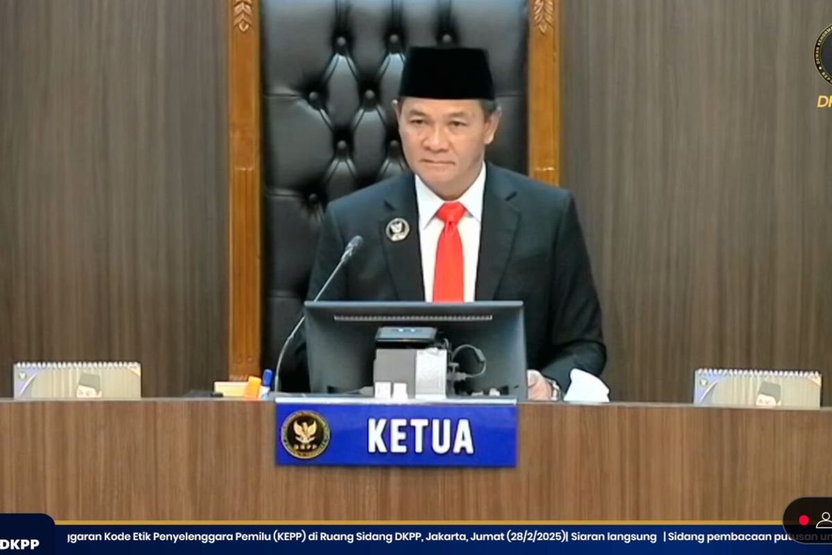 Ketua DKPP, Heddy Lugito. (Foto: Kompas.com)