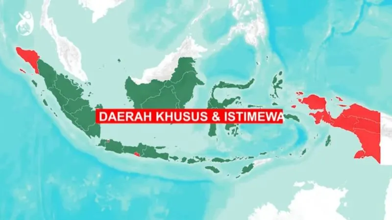 Ilustrasi daerah khusus dan istimewa di Indonesia. (Foto: padangkita.com)