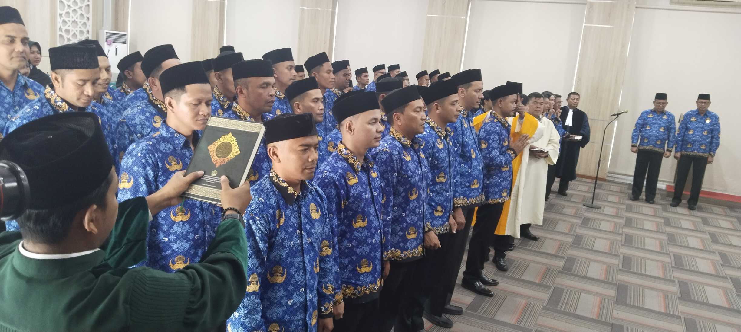 7.107 PPPK Kemenag Aceh Dilantik Serentak oleh Menag Nasaruddin Umar. (For: Kemenag Aceh)