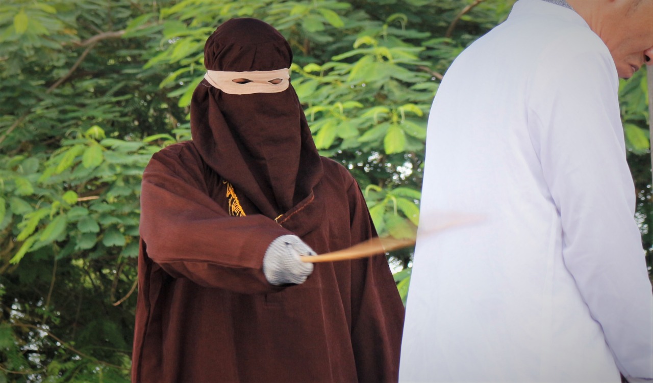 Ilustrasi Hukuman Cambuk. (Foto: Dirkominfo BNA)