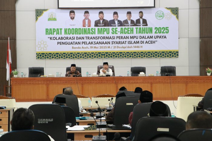 Rakor MPU se-Aceh dalam rangka Perkuat Sinergi, Teguhkan Peran Ulama dalam Syariat Islam. (Foto: MPU)
