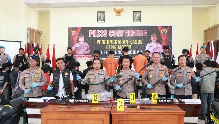 33 Anggota Geng Motor Diciduk di Bener Meriah. (Foto: Fetik)