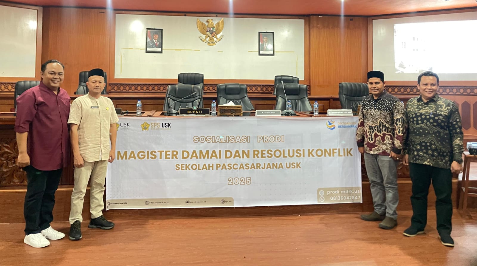 USK Sosialisasikan Prodi Magister Damai dan Resolusi Konflik di Aceh Jaya. (Foto: For Nukilan)