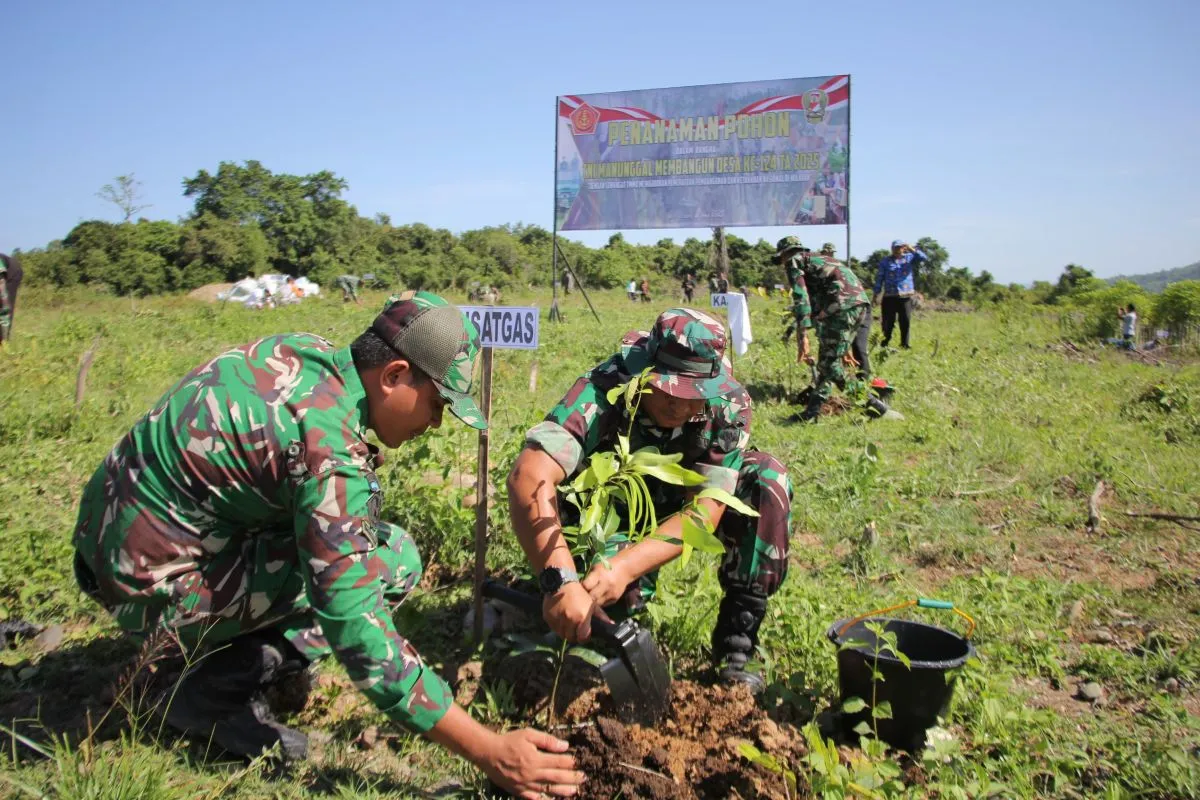 TMMD Kodim Banda Aceh Tanam 250 Pohon Produktif. (Foto: Humas Kodim KBA)