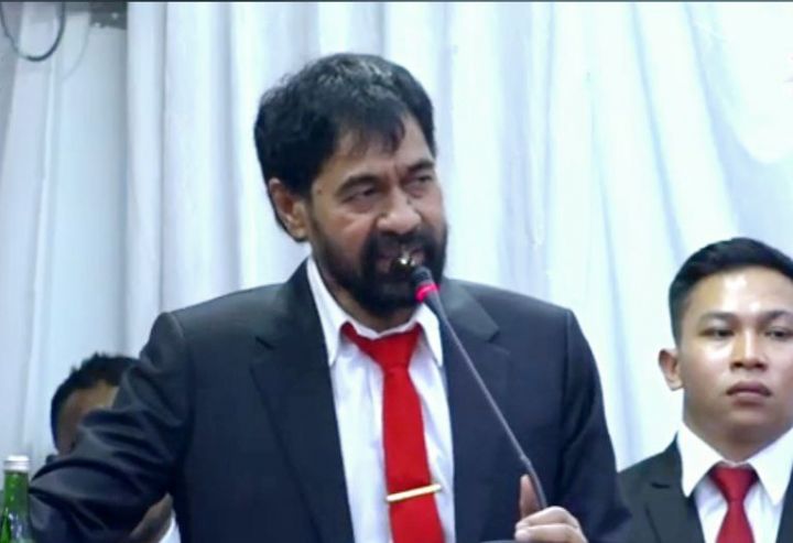 Gubernur Aceh saat memberikan sambutan di pelantikan Wali Kota dan Wakil Wali Kota Sabang, pada Sabtu, 14 Juni 2025. (Foto: Tangkapan Layar)