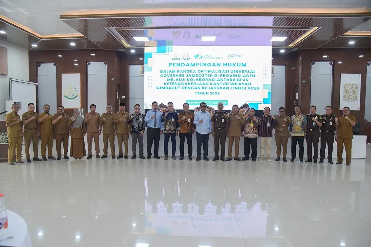 Kejati Aceh Luncurkan Rencana Aksi Perlindungan Hukum Pekerja. (Foto: ANTARA)