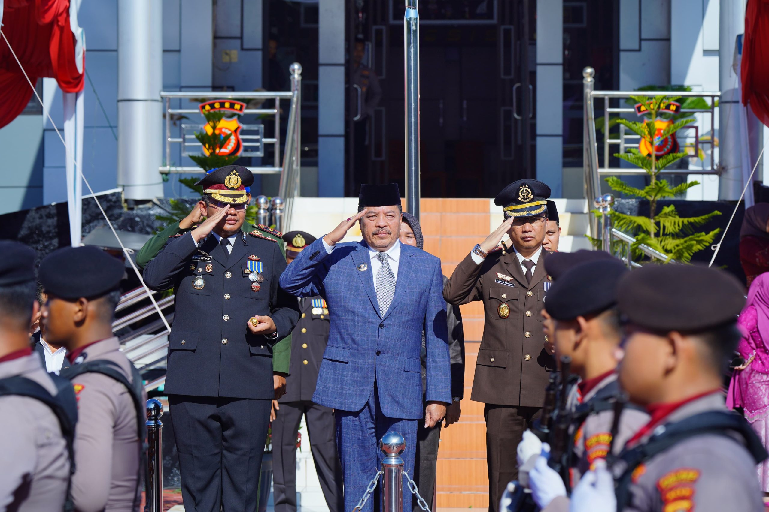 Bupati Nagan Raya Hadiri Peringatam Hari Bhayangkara ke-79. (Foto: For Nukilan)