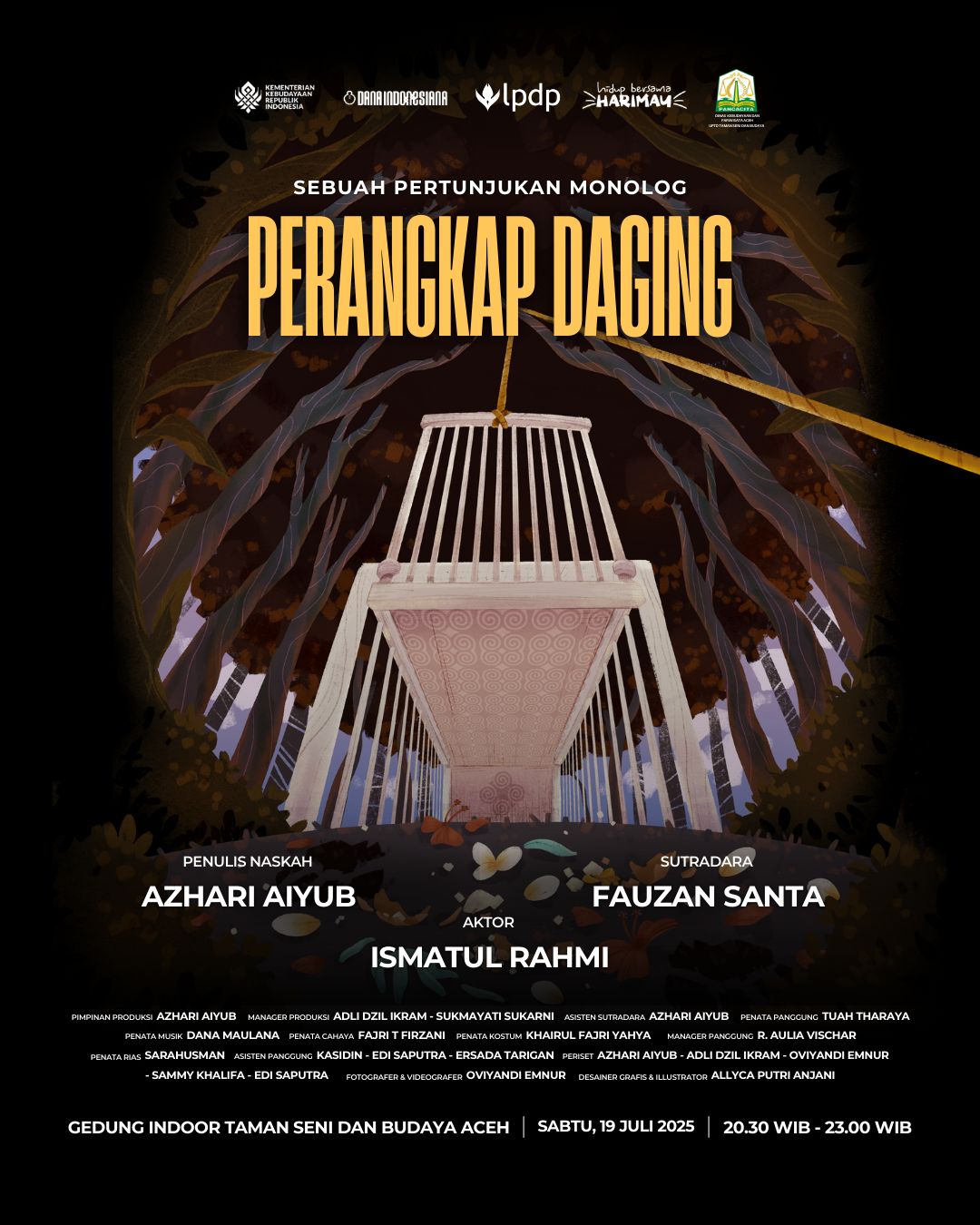 Monolog "Perangkap Daging", Ajakan Merenungi Relasi Manusia dan Harimau. (Foto: For Nukilan)