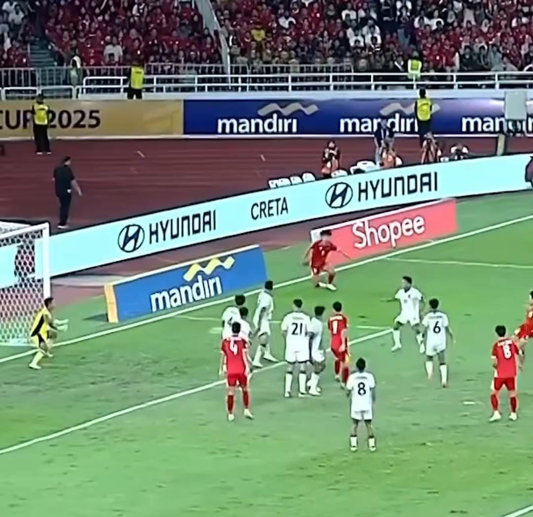 Garuda Muda Tertinggal 1-0 dari Vietnam di Babak Pertama Final Piala AFF U-23. (Foto: Tangkapan layar)