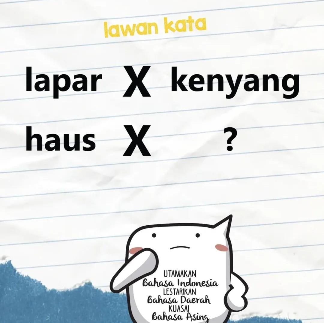'Palum' Jadi Lawan Kata Haus, Kini Resmi Masuk KBBI. (Foto: Badan Bahasa)