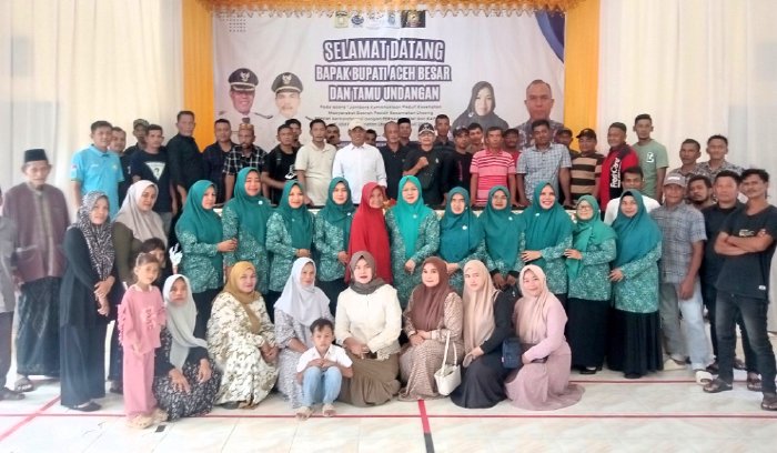 Syech Muharram Bersilaturahmi dengan Tim Commando Independen dan Srikandi Lhoong. (Foto: MC Abes)