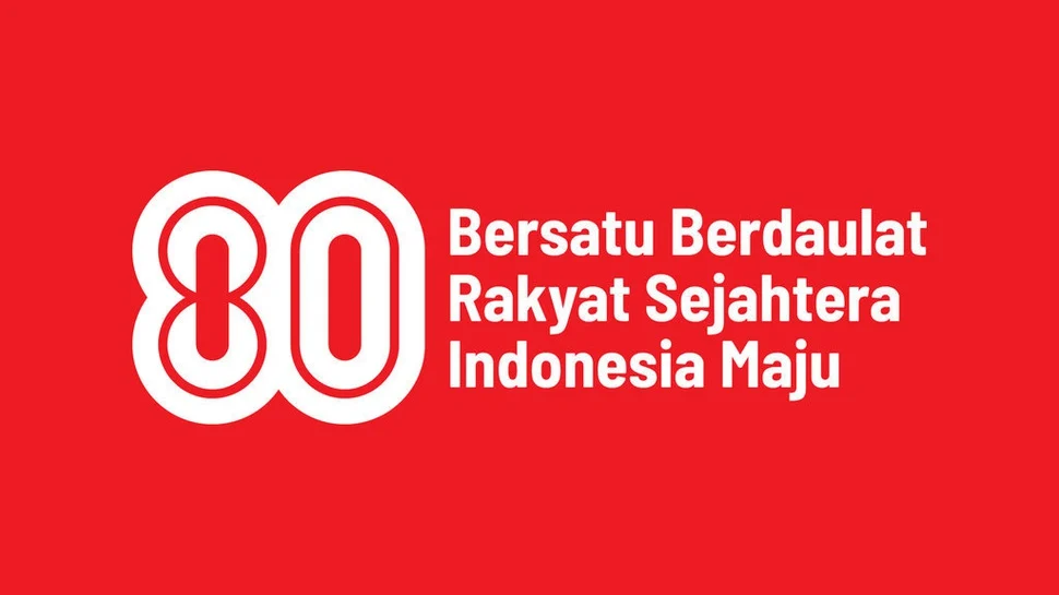 Logo HUT Ke-80 RI. (Foto: hut80ri.setneg.go.id)
