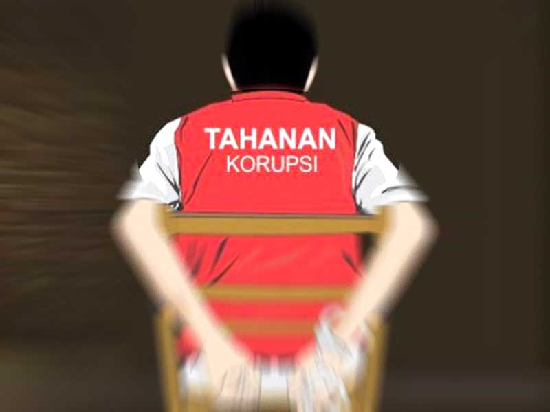 Ilustrasi tahanan korupsi. (Foto: Radar Cirebon)
