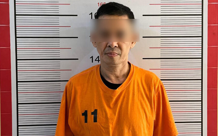 Tersangka penipuan berinisial IKN (53), alias Balia, warga Gampong Meunasah Reudeup, Kecamatan Lhoksukon, Kabupaten Aceh Utara. (Foto: Dok Polres Aceh Utara)