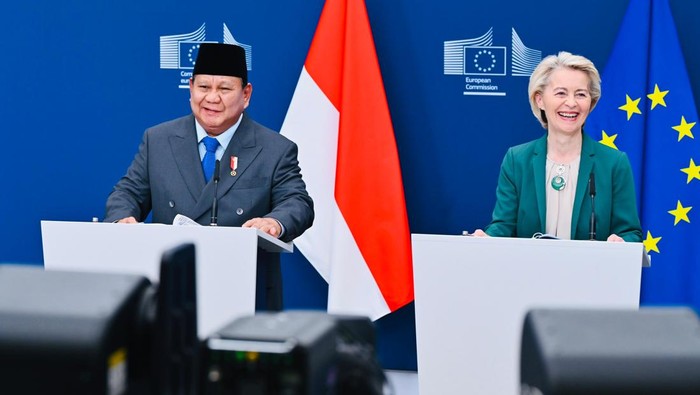 Presiden Prabowo Subianto bertemu dengan Presiden Komisi Eropa Ursula von der Leyen. (Foto: Laily Rachev - Biro Pers Sekretariat Presiden)