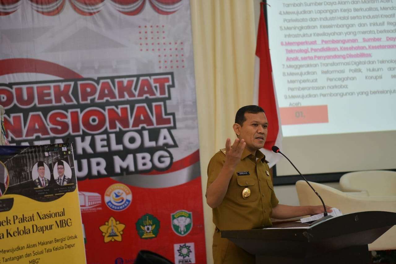 Wagub Aceh Sebut MBG Jadi Fondasi Penguatan SDM dan Pengentasan Kemiskinan. (Foto: Humas Aceh)