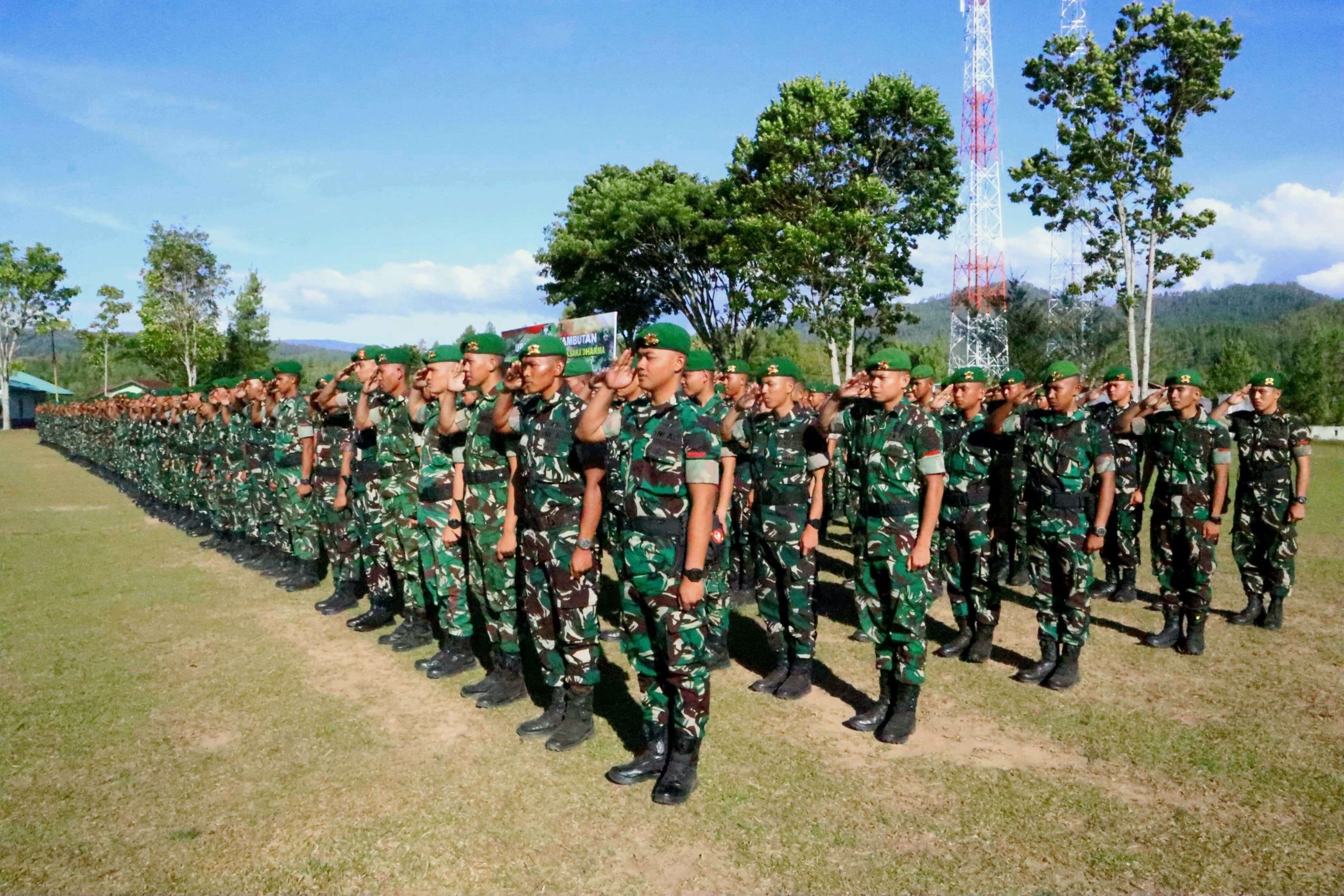 Sebanyak 4 satuan baru Tentara Nasional Indonesia Angkatan Darat (TNI-AD), pasukan Infanteri di jajaran Kodam Iskandar Muda diresmikan. (Foto: Dok/Penrem 011 LW)