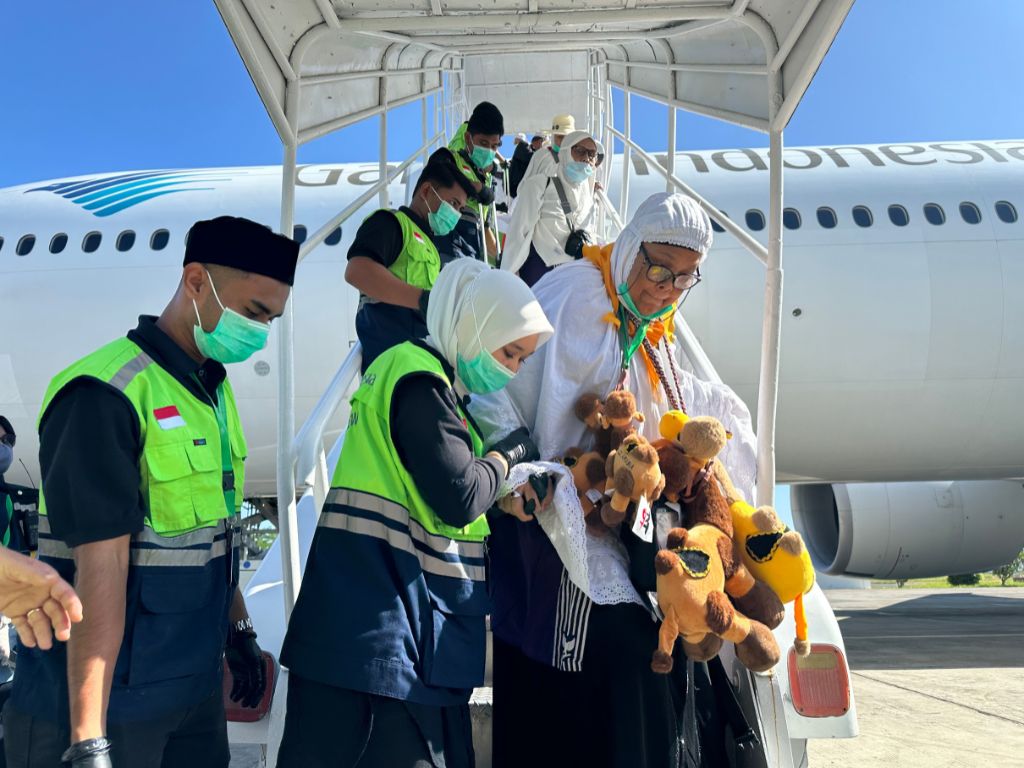 3.126 Jemaah Haji Asal Aceh Telah Tiba di Tanah Air. (Foto: Kemenag Aceh)