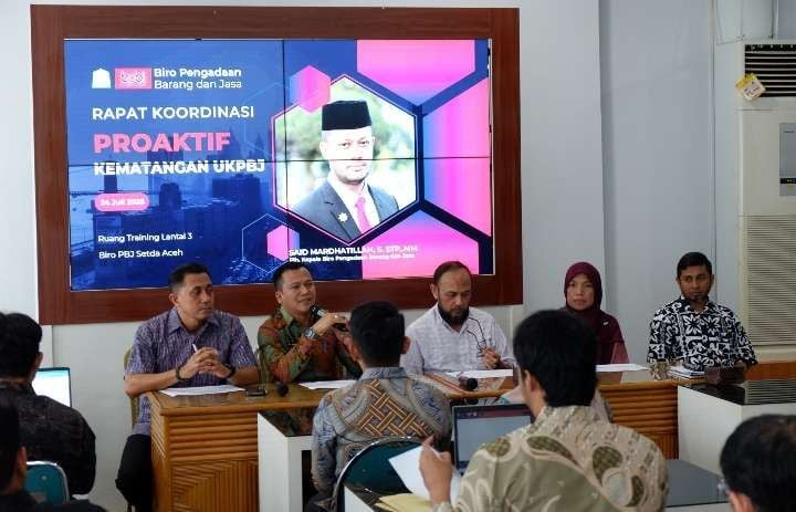 Biro PBJ Aceh Gelar Rakor, Dorong UKPBJ Kabupaten/Kota. (Foto: Humas BPBJ Aceh)