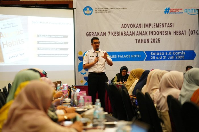 Aceh Dorong Penguatan Karakter Siswa Lewat Gerakan 7 Kebiasaan Anak Indonesia Hebat. (Foto: Disdik Aceh)
