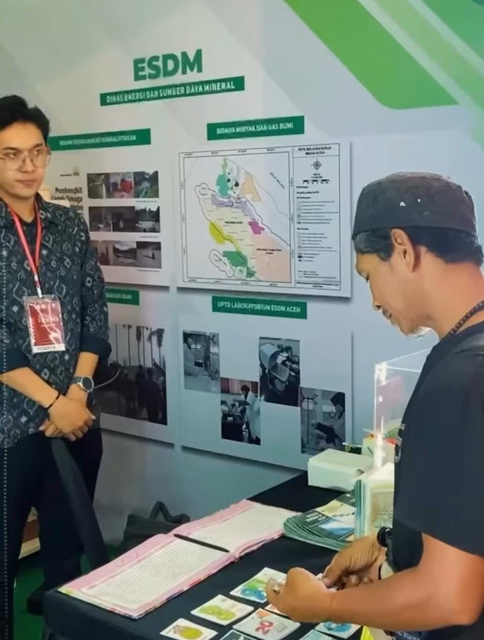 Dinas ESDM Aceh Hadir di Expo 20 Tahun Aceh Damai, Angkat Isu Energi Berkelanjutan. (Foto: Nukilan)