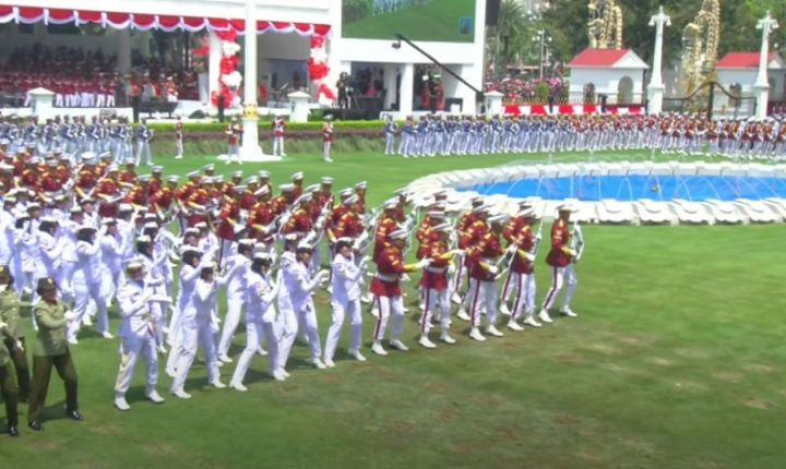 Lagu 'Tabola Bale' Menggoyang Istana saat HUT ke-80 RI. (Foto: Youtube Sekretariat Presiden)