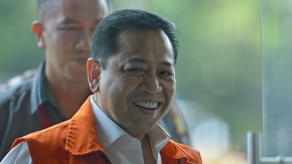 Terpidana korupsi e-KTP, Setya Novanto. (Foto: Antara/Wahyu Putro A)