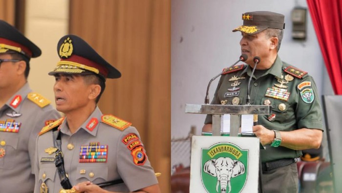 Kapolda Aceh dan Pangdam Iskandar Muda Kini Dijabat Putra Daerah. (Foto: Ist)