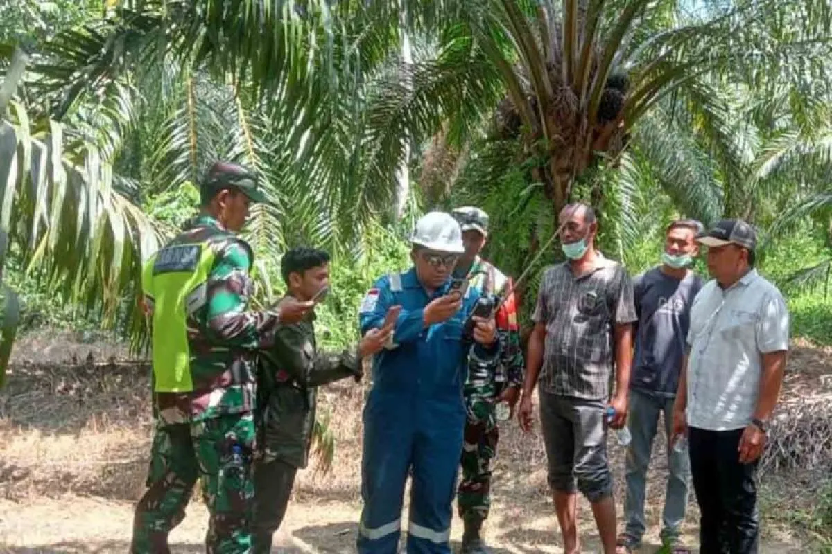 Kebocoran sumur gas di Gampong Panton Rayeuk T, Kecamatan Banda Alam, Kabupaten Aceh Timur. (Foto: DLH Aceh Timur)
