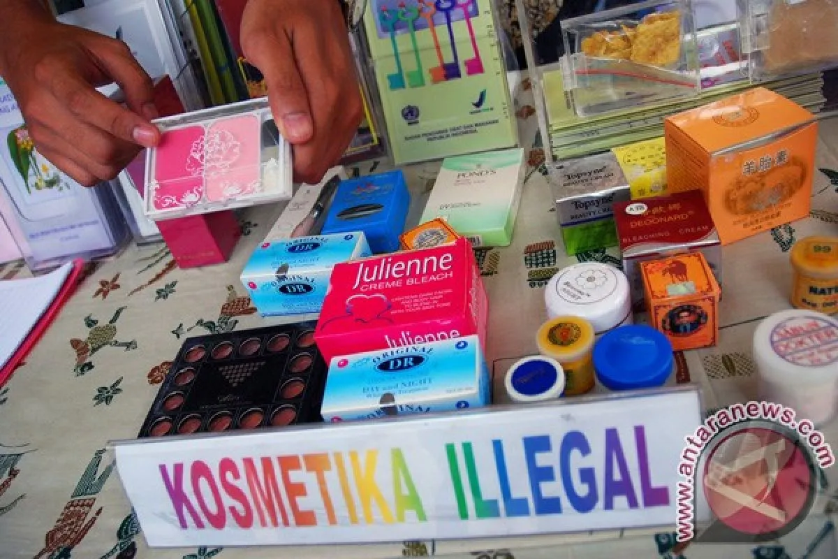 Ilustrasi kosmetik ilegal. (Foto: Antara)