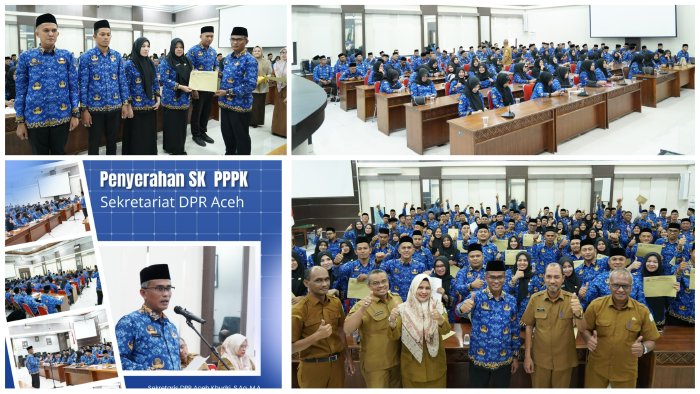 Sekretariat DPRA Resmi Angkat 112 Calon PPPK Tahap I (Foto: DPRA)