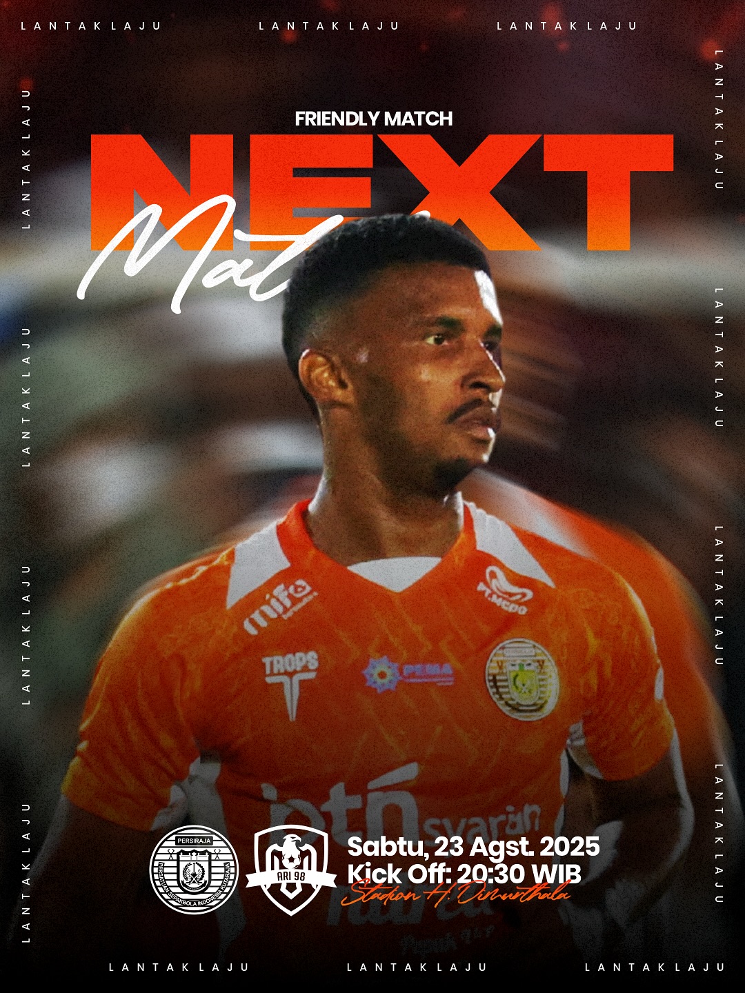 Persiraja Banda Aceh akan menggelar laga Pre-Season Friendly Match melawan ARI 98 FC pada Sabtu (23/8/2025) malam di Stadion H. Dimurthala, Banda Aceh. Pertandingan akan dimulai pukul 20.30 WIB. (Foto: Instagram Persiraja)