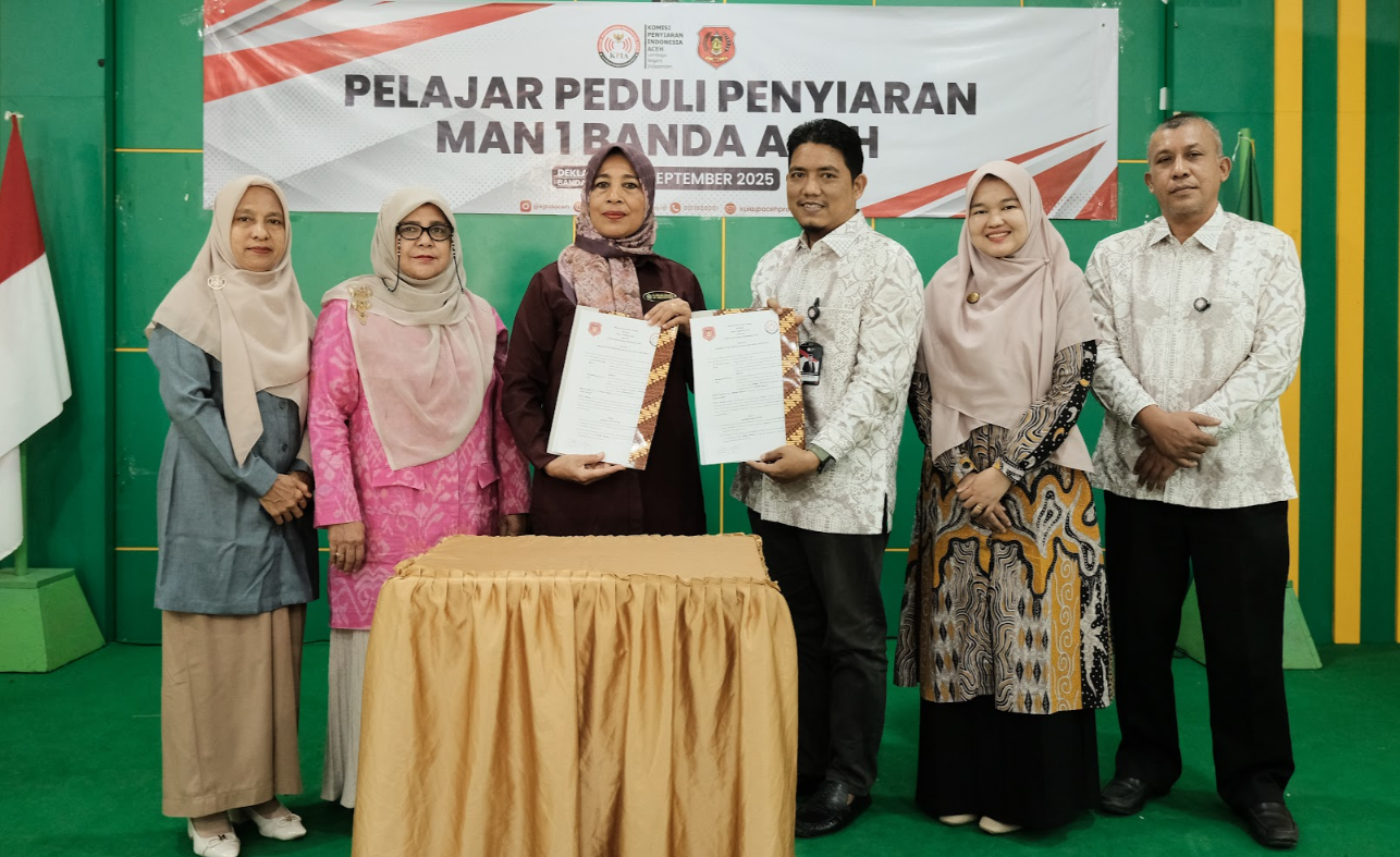 MAN 1 Banda Aceh Gandeng KPI Aceh Tingkatkan Literasi Media Siswa. (Foto: Humas MAN 1 Banda Aceh)