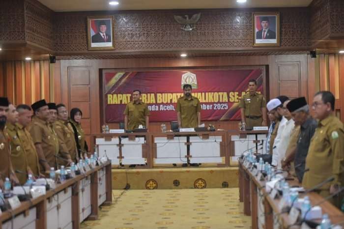 Gubernur Aceh Pimpin Raker Bupati dan Wali Kota. (Foto: Humas Aceh)