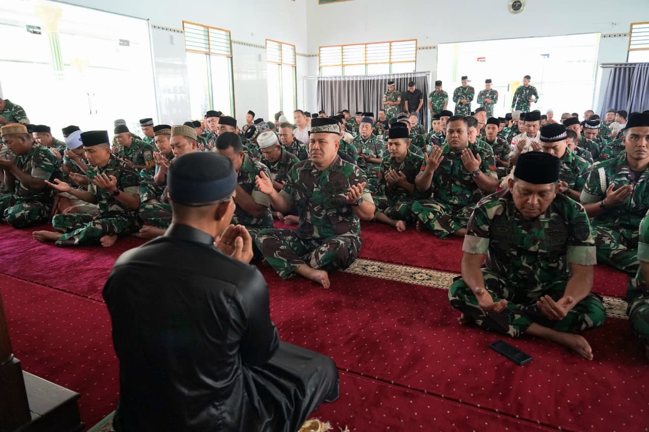 TNI Korem Lilawangsa Gelar Doa Munajat untuk Kedamaian Bangsa. (Foto: For Nukilan)