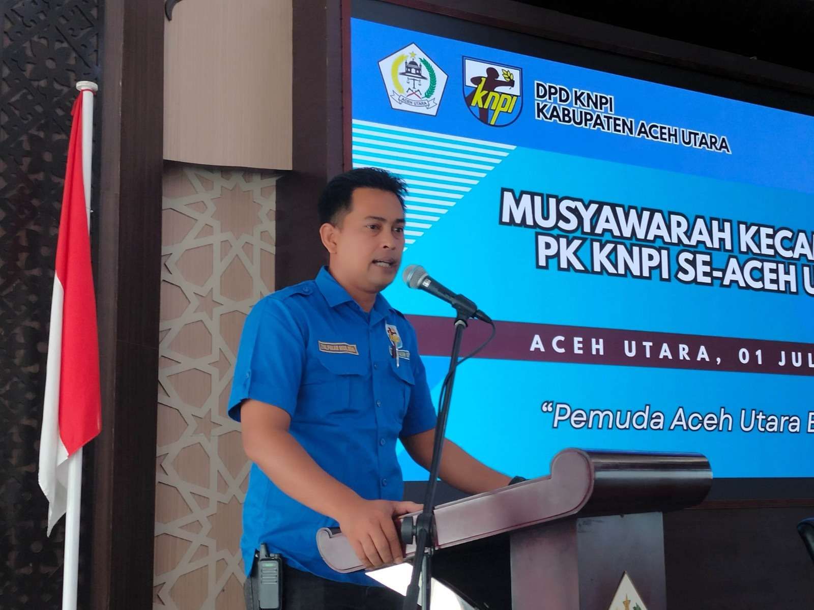 Ketua Panitia Musyawarah Daerah (Musda) XIII KNPI Aceh Utara, Zulfikar Mulieng. (Foto: RRI).